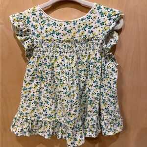 Mayoral Floral Ruffle Top